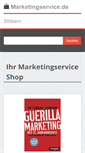 Mobile Screenshot of marketingservice.de